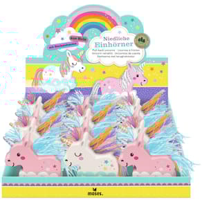 Rückziehtier MOSES. Einhorn, Holz, sortiert