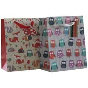 Geschenktragetasche PBS, Tiere sortiert, 18 x 18 x 10 cm, bunt