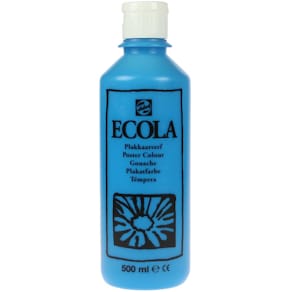 Plakkaatverf Talens Ecola, flacon 500 ml, lichtblauw
