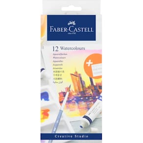 Aquarellfarbkasten Faber-Castell Creative Studio, 12 Farben, Tubo