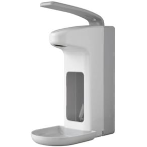 Spender TEMDEX, mit Armhebel, für 500 ml, grau