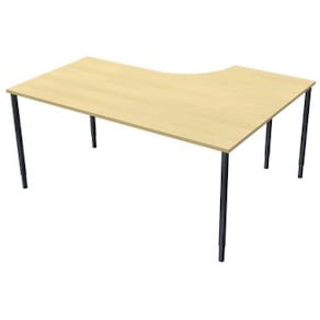 Bord fristående Vänster 1,6x1,2x0,8x0,6m björklaminat/svart