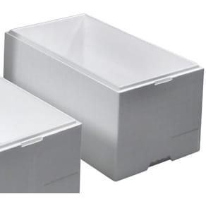 EPS skum, 600 x 400 x 320 mm PS, hvid, bundt a 4 stk palle a 6