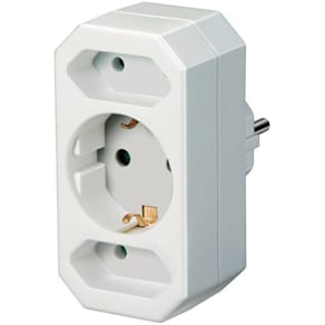 Steckdosenadapter Brennenstuhl, 3-fach, weiß