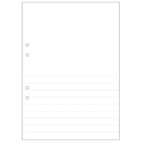 Lågstadiepapper A4, halv olinjerat/linjerat brett, 500/fp