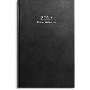 Burde Kontorskalender 2027 svart