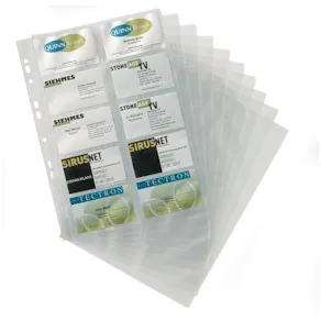Visitkortsficka DURABLE 10/fp