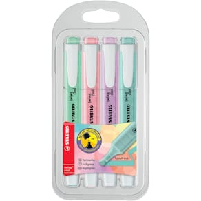 Textmarker STABILO swing cool Pastel, 4 St., sortiert