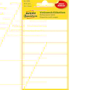 Avery manuel etiket 76x19mm (36)