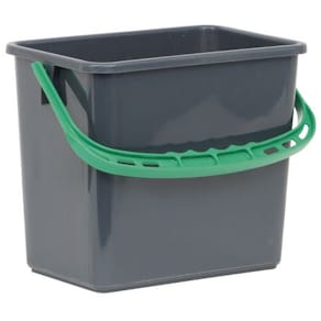 Hink Grå, grönt handtag 6l