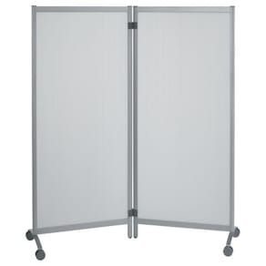 Skärmvägg PAPERFLOW på hjul matt plast
