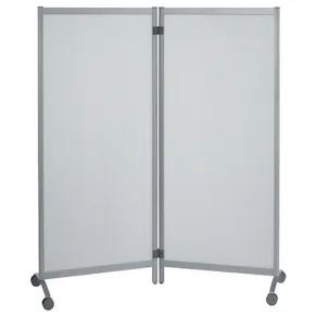 Skärmvägg PAPERFLOW på hjul matt plast