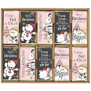 Weihnachtsschokolade STEINBECK Eisfreunde, Mini, 18 g