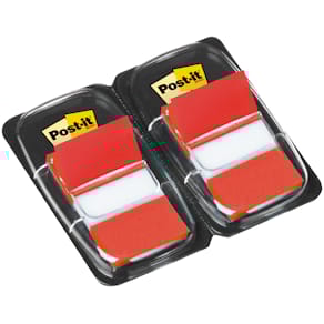 Haftstreifen Post-it Index Standard, 25,4x43,2mm, rot, 2x50 St.