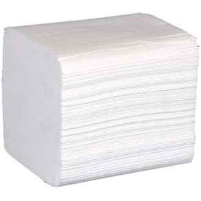 Servietter til hotdog-dispenser, 2-lags hvid 180x110mm, 9000 stk