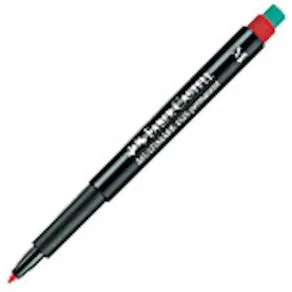 OH-Penna/Märkpenna Faber Castell Röd, medium, 10st