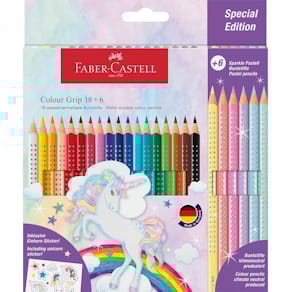 Farbstiftetui Faber-Castell Colour Grip, 18+6 St., sortiert