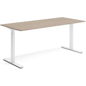 Skrivbord el 180x80 cm Vit ask/Vit