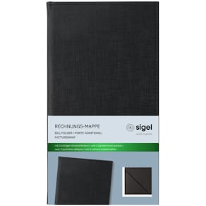 Rechnungsmappe Sigel, schwarz