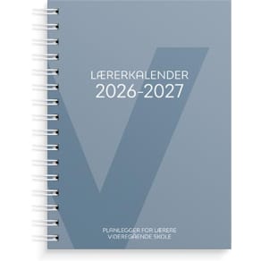 Lærerkalender A5 vg skole 26/27 blå