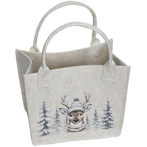 Tragetasche Noname Weihnachten, rechteckig, creme