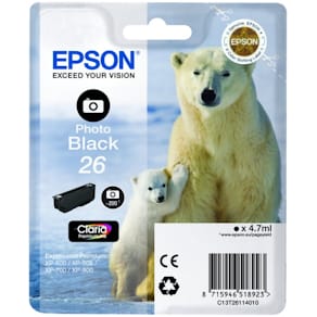 Tintenpatrone Epson Nr. 26, Foto Schwarz