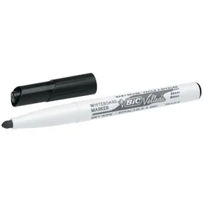 Whiteboardpenna BIC Velleda Svart, konisk, 1,4mm, 12st
