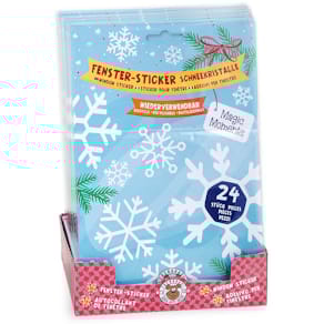 Fensterbild TRENDHAUS Magic Mome Flocke, weiß, 24 Motive