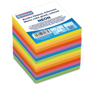 Zettelklotz DONAU 800BL, neonfarben sortiert