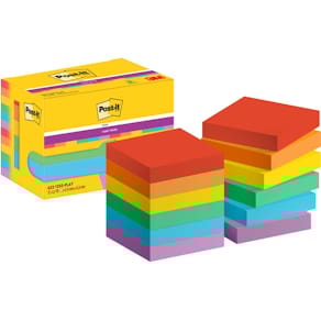 Haftnotizblock Post-it Super Sticky Playful Collection, 12x90 Blö