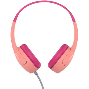 SOUNDFORM Mini Wired On-Ear Headphones for Kids, Pink