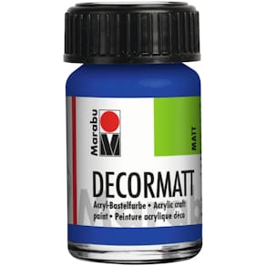 Acrylfarbe Marabu Decormatt, ultramarinblau, 15 ml