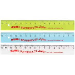 Linjal KUM softie Vänsterhänt 15cm