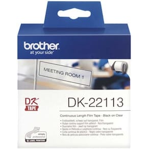 Etiketter Brother DK-22113 transparent 15x62 mm