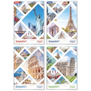 Vokabelheft SCHULSTUFF Premium, A5, sortiert