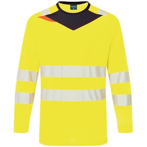 T-shirt varsel LÄ PW DX416 kl2 gul 3XL