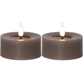 Värmeljus STAR T LED 7x5,5cm mullvad 2/f