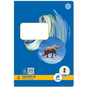 Schulheft Staufen Style, A4, 16 Blatt, Lineatur 2