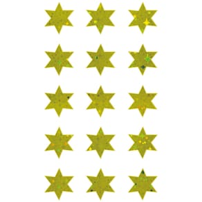 Etiketten Avery Zweckform Sterne Gold, Effektfolie, 15 Stück, 85x