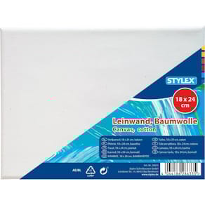 Keilrahmen STYLEX, 18 x 24 cm, weiß