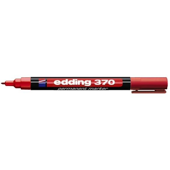 Merkepenn EDDING 370 rund rød 10st