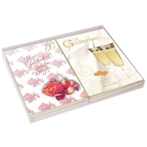 Grußkarte Goldene Hochzeit, 20 St.