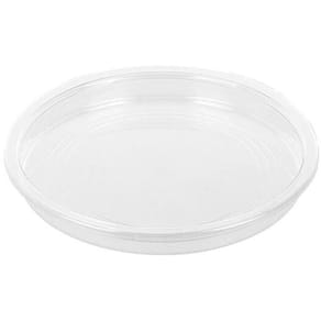 Låg til rund plastbakke Ø177 mm RPET, transparent 500 stk