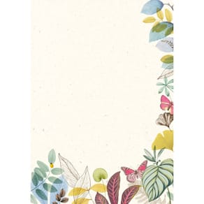 Designpapier RÖSSLER Leaves, DIN A4, 50 Blatt (Neutral)