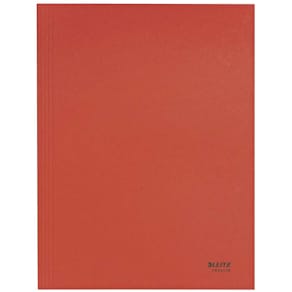 Elastikmappe Leitz Recycle rød A4 karton, 10 stk