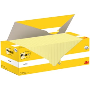 Haftnotizblock Post-it Promotion, 24x100 Blatt, gelb, 76x127 mm