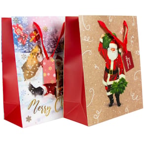 Geschenktragetasche DONAU Santa, Weihnachten, sortiert