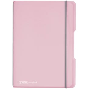 Notizheft Herlitz, A5, kariert, rosé