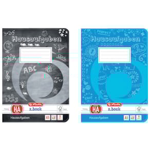 Hausaufgabenheft Herlitz, A5, 48 Blatt, farbig