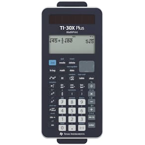 Schulrechner Texas Instruments, 4-zeilig, schwarz